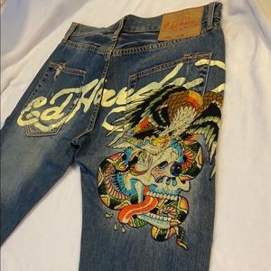 ED HARDY JEANS | EAGLE/SNAKE/SKULL DESIGN | 34x34